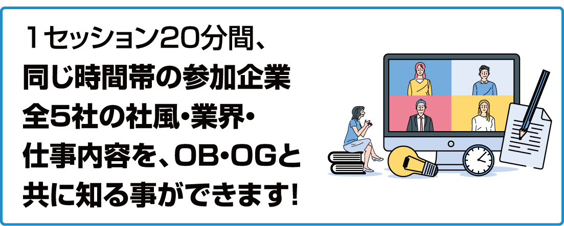 ネット検索しているイラスト